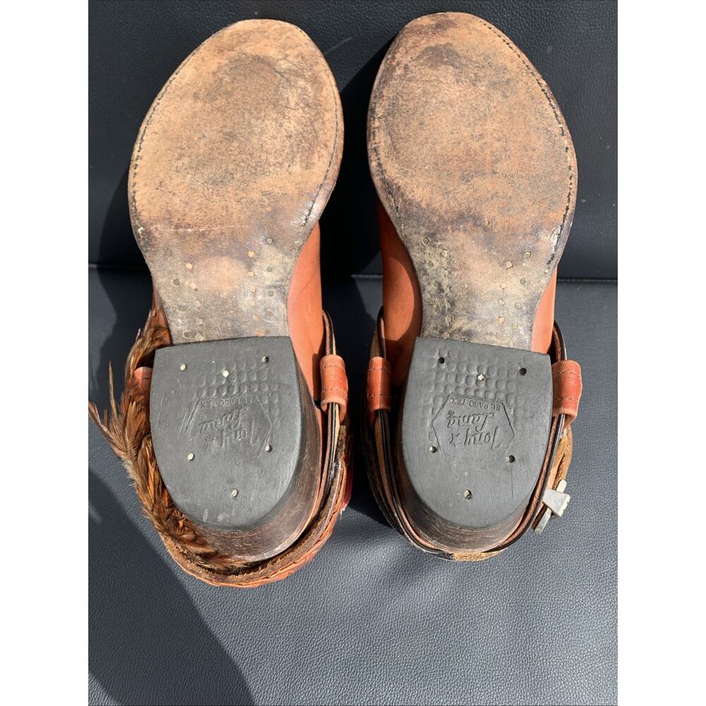 Tony Lama Western Cowboy Boots Womens Sz 9 - Picture 8 of 10